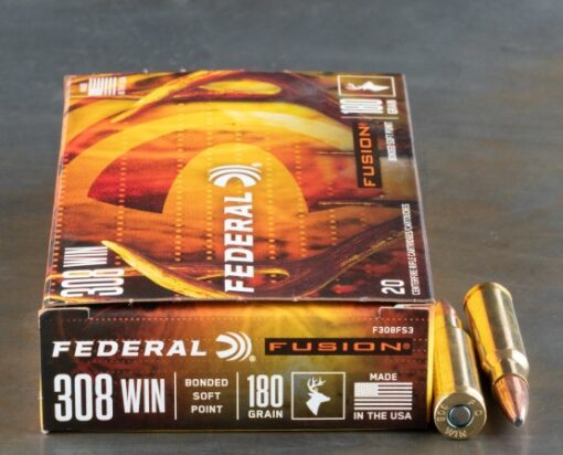 20rds – 308 Win Federal Fusion 180gr. SP Ammo
