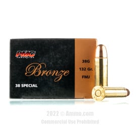 PMC 38 Special Ammo - 50 Rounds of 132 Grain FMJ Ammunition